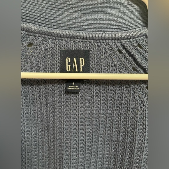 Gap - Women's Blue Soft Knit Button Front Cardigan Relaxed Fit - Size S - Picture 2 of 6